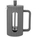 Resto French Press 90534, 0.6 L, pilka, borosilikatinis stiklas, nerūdijančio plieno filtras, plastikinis dangtelis