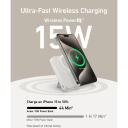Anker MagGo Power Bank A1654G21, 10000 мАч, 15 Вт, белый, Qi2, ЖК-дисплей, Wireless Power IQ