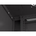 Lanberg Rack kapp 19" seinamontaaž 9U WF01-6409-23B, 600x450mm, must, mati, lame pakendis