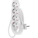Emos Pikendus P0423R, 3m, 4&times;2P+PE Saksamaa, PVC, 3680W, laste kaitse, plastmass