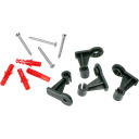 Plant Support - Garden Trellis 150 x 75 cm 2 pcs BIOOGROD 721426, steel, black