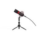 Endorfy Solum Streaming T Black PC mikrofon EY1B003, 24 bit, 48 kHz, 1.8 m, USB, statiiv, k&otilde;rvaklappide v&auml;ljund