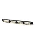 Digitus 19" 24-port patch paneel DN-91524U-1, RAL 9005, 24, 19", 1U, CAT 5e, RJ-45, varjestamata