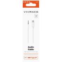 Vivanco Kaabel 62533, 1m, 3.5mm, USB-C, valge v&auml;rv