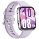 Huawei Watch FIT 4 viedais pulkstenis 55020EYM, 1,82 collu AMOLED, 480 x 408 pikseļi, ūdensizturīgs, violets, Bluetooth, NFC, GPS