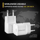 Intenso toiteadapter 7803032, 100-240 V, 30 W, 1 x USB-C, kiire laadimine, valge