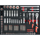 Roller Cabinet With Tool Inserts 162Pcs YT-55280 YATO