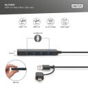 Digitus USB centrmezgls, DA-70235, 4 x USB A 3.0, USB 5V, 5 Gbps, 0&deg;C līdz 40&deg;C, 4 porti