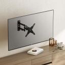 Sbox LCD-223-2, sienas stiprinājums, 13'' - 43'', 20kg, 75x75 - 200x200, melna, +90&deg; / -90&deg;, 6.6 - 37cm
