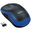 Logitech USB optinė pelė M185/MĖLYNA 910-002239, 1000DPI, 3 mygtukai, 10m belaidžio ry&scaron;io diapazonas, AA baterija, ergonomi&scaron;ka
