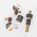 Regulējams misiņa smidzinātājs, BRADAS, BR-S4710, ērta lieto&scaron;ana, pret slīdē&scaron;anas pārklājums, bezgalīgi regulējams ūdens strūklas veids