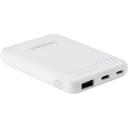 Intenso Power Bank 7313522 5000 mAh, Li-Poly, 1x USB-A, 1x USB-C, 2.1 A, baltas