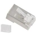 Lanberg RJ-45 pistik 8P8C PLS-6000, 100 tk, L&auml;bipaistev, Kaabli varjestus