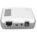 Digitus 2 Portu USB 2.0 Bezvadu Multifunkcionāls Tīkla Serveris DN-13024, 300 Mbit/s, 2 USB 2.0 porti, 64 MB atmiņa, 128-bit WEP