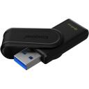 Kingston DataTraveler Exodia S DTXS/64GB, 64 GB, USB Type-A, USB 3.2 Gen 1, must, 1 tk, &uuml;hilduv Windows, macOS, Linux