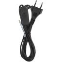 Emos Maitinimo laidas KF-H1/S051E4 S09273, 3 m, 2 x 0,75 mm2, juodas, PVC, jungiklis