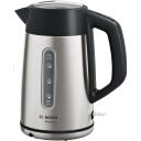 Bosch Veekeetja TWK4P440, 2400 W, 1.7 L, Roostevaba teras, 360&deg; p&ouml;&ouml;ratav alus, Must/Roostevaba teras