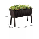 Lillepott Easy Grow Rattan Waves pruun KETER 29194592590 114x49x76cm