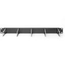 Digitus Kaabli haldamise paneel DN-97667, 482.6mm, 1U, 75mm, 40mm, must, teras, 1 tk