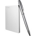 Toshiba Внешний жесткий диск Slim HDTD320ES3EA, 2000 ГБ, 2.5", USB 3.2 Gen 1, Серебристый, аутентификация паролем, NTFS формат