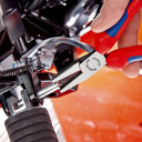 Plakanās knaibles, KNIPEX, 20 01 180, 180 mm, melnas, knurlētas virsmas