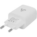 Sbox Lādētājs HC-693, 15W, USB-A 5/9/12V 3/2/1,5A, TYPE-C 5/9/12V 3/2,22/1,67A, balts, ABS/PC