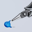 Precīzijas ESD knaibles, KNIPEX, 34 42 130 ESD, 130 mm, ergonomiskas, zema svars, bez atspīduma