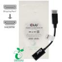 Club3D Adapter CAC-2070 DisplayPort 1.2 į HDMI 2.0 4K 60Hz, 1 HDMI prievadas, 1 DisplayPort, 0.03 kg