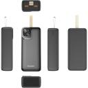 Hawk Powerbank HW-PB30000, 30000mAh, 1&times; USB-C, 2&times; USB-A, 5V-3A, 9V-2,22A, 12V-1,67A, Viedā IC, LCD displejs
