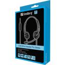 Sandberg Ausinės 126-13, 2.1m, USB, 30mm, 20-7000Hz, 2.7mm mikrofonas, 50-16000Hz, -40dB