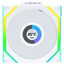 Lian Li Datora ventilators UNI FAN SL Wireless LCD 120 G99.12SLLCD1W3W.00, 120mm, 1900RPM, 2.4mmH2O, 3 ventilatori
