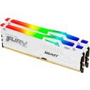 Kingston FURY Beast m&auml;lu, KF560C30BWEAK2-64, 64GB, 6000MT/s, 1.4V, CL30, DIMM 288-pin, RGB, XMP 3.0, EXPO