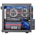 Thermaltake Core V1 MiniITX Korpus CA-1B8-00S1WN-00, 20cm, must, 2x2.5'' sisemised, 2x80mm taga, 2xUSB 3.0
