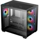 Deepcool CG530 4F Корпус R-CG530-BKADA4-G-1, 7, 3x2.5", 2x3.5", 4mm закаленное стекло, ATX PS2, черный