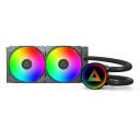 Montech CPU Jahuti LIGHTFLOW 240 ARGB (B), 2x120mm, 129.5m&sup3;/h, 2.39mmH2O, FDB, 6 aastat garantiid