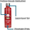 Paladone Ūdens pudele PP5807NN, 500ml, Sarkana, Nerūsējo&scaron;ais tērauds, Super Mario Power Up