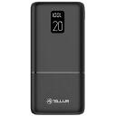 Tellur Lādētājs-akumulators PD202 TLL158351, 20000mAh/74Wh, 22,5W, LCD displejs, ātrā uzlāde, Huawei SuperCharge
