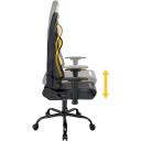 Subsonic Spēļu krēsls SA5609-BS1, 14.5kg, 53cm, 49cm, 123-133cm, dzeltena, melna, regulējams augstums, galvas atbalsts
