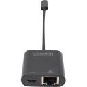 Digitus USB-Type-C Gigabit Ethernet adapteris DN-3027, 1 Gbps, USB-C ports, strāvas piegāde