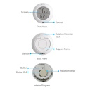 Ezviz T51C CS-T51C Viedā Mājas Temperatūras un Mitruma Sensors 1.8'' Liels LCD A3 Vārtiem Balts