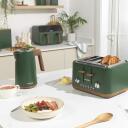 Salter darba virsmas komplekts BW12900G, 4 daļas, 13.5L, Zaļ&scaron;, Akācijas koka vāki, Matēta apdare