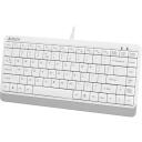 A4Tech Klaviatuur FStyler FK11 A4TKLA47119, 1.5m, USB, membraan, valge, 12 multimeedia nuppu