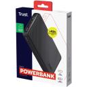 Trust Power Bank 24676 20000 mAh, 3.7 V, 15 W, 2 USB-A, 1 USB-C, kiire laadimine, must