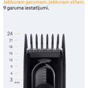 Braun matu griezējs HC5510, 9 garuma soļi, 50 min, NiMH, melns