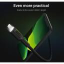 Green Cell KABGC12 kabelis, 2 m, 480 Mbit/s, Lightning uz USB-A, melns, 1 gab.