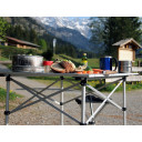 Saliekams galds, stabils un kompakts, 70x70 cm, alumīnijs, R591504, BasicNature