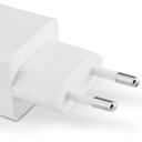 Hama Laadija 00201991, 100&ndash;240V AC, 20W USB-C, 18W USB-A, 2 porti, Power Delivery, valge