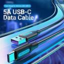 Vention kaabel MODEL CORBF, 1m, 5A, 480Mbps, pehme, vastupidav, PVC, must