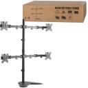 Logilink Četru monitoru galda stiprinājums BP0046, 13-32", 8 kg, VESA 75x75, 100x100, melns