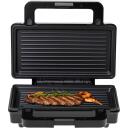 Adler V&otilde;ileiva r&ouml;ster AD 3073, 1000 W, 2 plaati, roostevaba teras/must, vertikaalne ladustamine, libisemiskindlad jalad